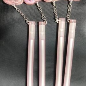 Fancy Pen with Heart hanging inside stars & Shimmer