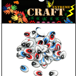 Extreme Oval Eyes 2CM – Blue & Yellow