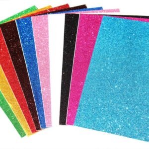 Extreme Glitter Foam Sheets – A4, 10pcs (Multi-Color)