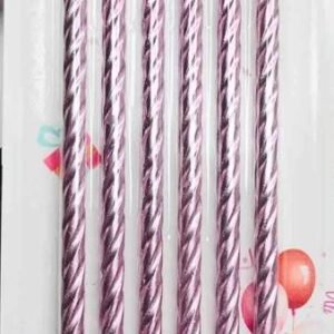 Extreme Mettallic Candles with holder 6pcs