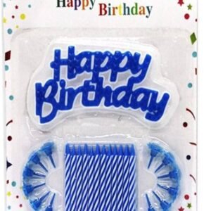 Extreme Cake Banner with candles-12 pcs with holder