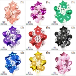 Extreme ballons 8pcs set with 2pcs foil baloons