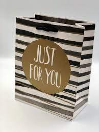 Gift Bag with "Just for You" Message – 29.5×19×12 cm