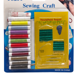 Extreme Sewing Kit – 12 Threads, Measuring Tape & Multi-Purpose Needles"