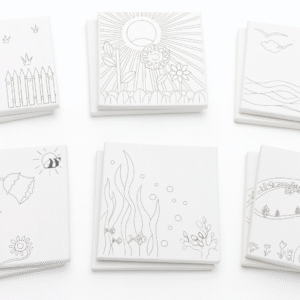 Ext 3pcs Pre-Design Paint Set 25x25 with Colors & Brush