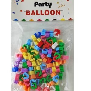 Balloon clips button