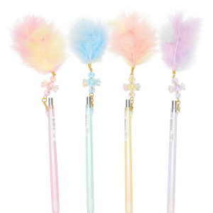 Fancy Feather Pearl Hanging Pencil