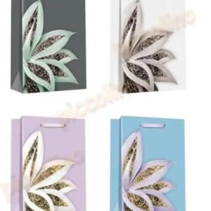 Extreme golden shimmer flower on Gift Bag  18*23*10CM