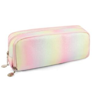Extreme Glittering Sleepy Cat Design Pencil Case