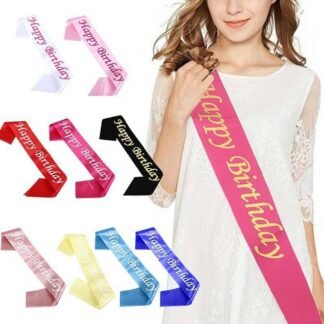 Extreme Party Slash, slide shoulder ribbon "Happy Birthday"