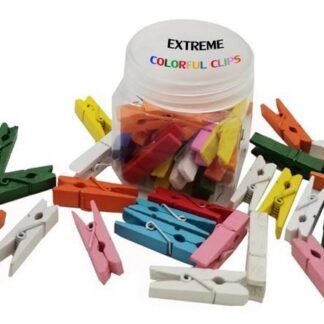 Extreme Wooden Color clips 3.5cm