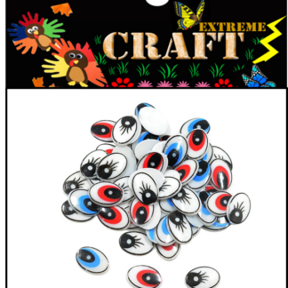 Extreme Oval Eyes 2CM – Blue & Yellow