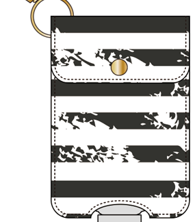 Extreme Fancy Hanging Pouch with Refillable Sanitizer Bottle – Durable, Clip-On Design (2 Colors)