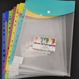 Extreme A4 File Envelope with Sheet Protector & Side Holes โ 5 Colors