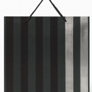 Extreme leather finish mix color strip gift bags 26*32*10 CM