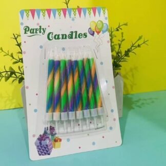 Extreme Light mix color Birthday candles-8pcs