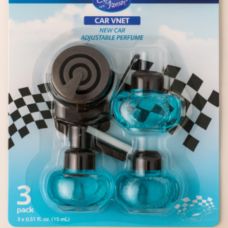 Car vent air freshner with 3pcs of  Refill & holder